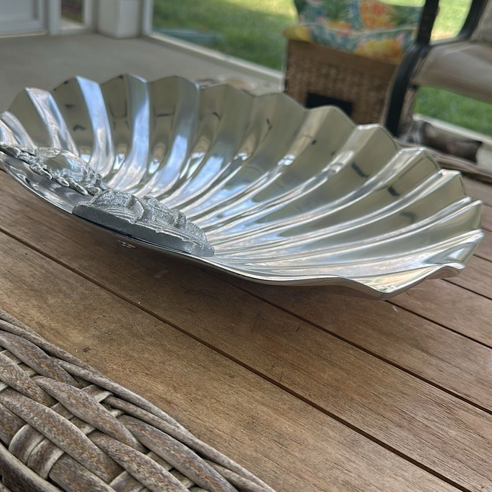 Homegoods Silver Seashell Tray Decor - Picture 4 of 5